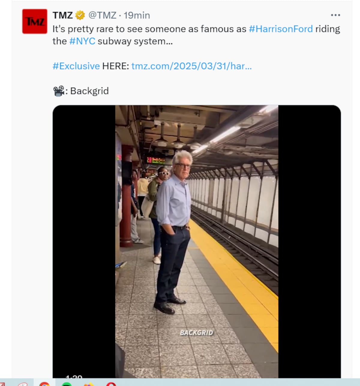 Esperando el metro en Nueva York.