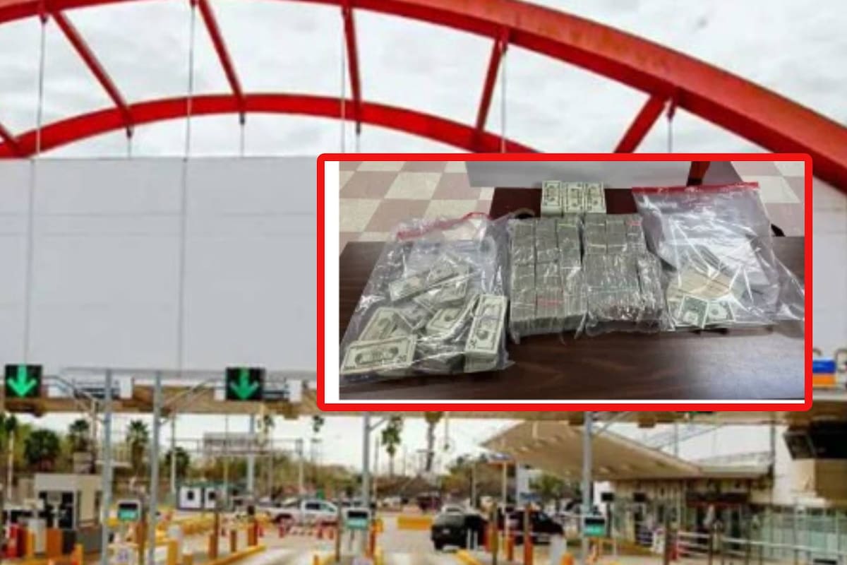 Casi 200 mil dólares le encuentran en el cuerpo a funcionaria de Tamaulipas y a su pareja cuando intentaban cruzar la frontera de EEUU; otra parte del dinero la llevaban en el vehículo