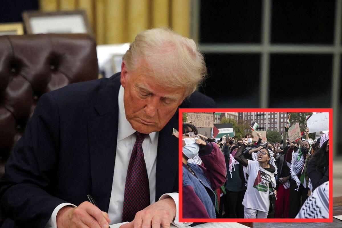 Trump cancelará visas de estudiante a manifestantes propalestinos en EU