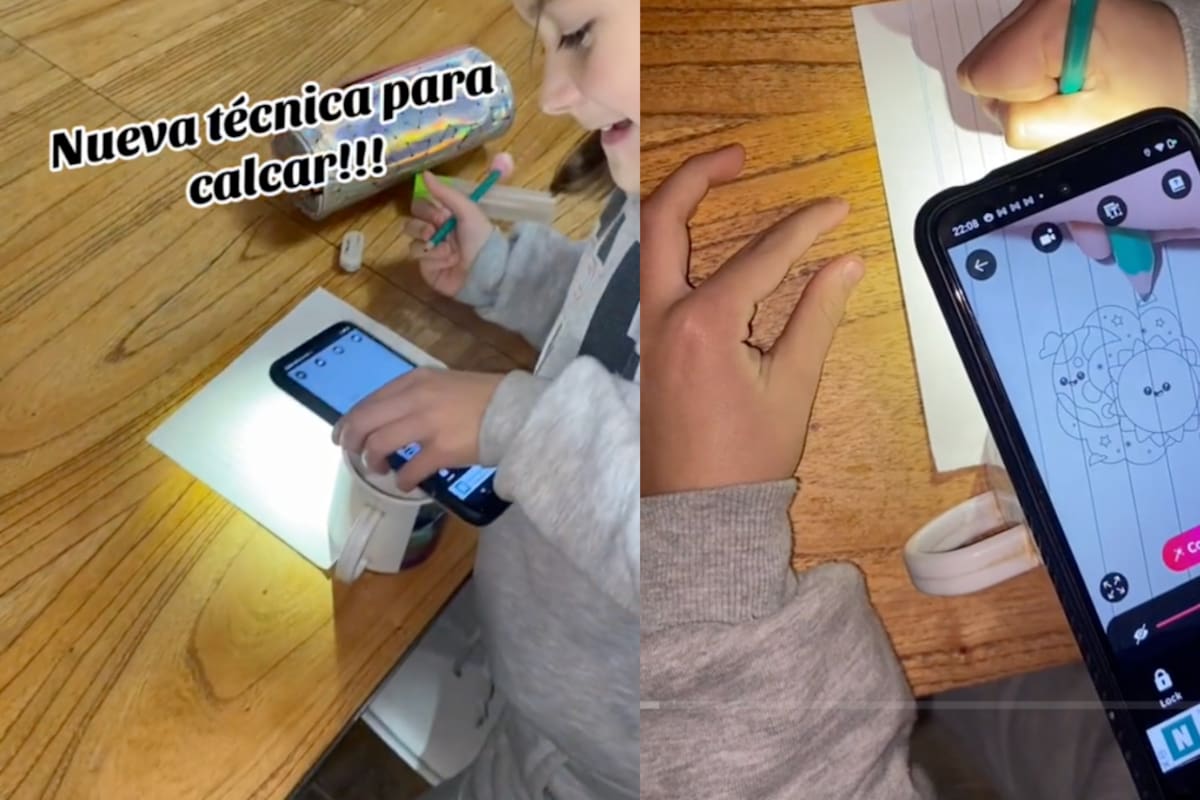TikTok: niña sorprende a todos con esta nueva técnica para calcar cualquier tipo de dibujo