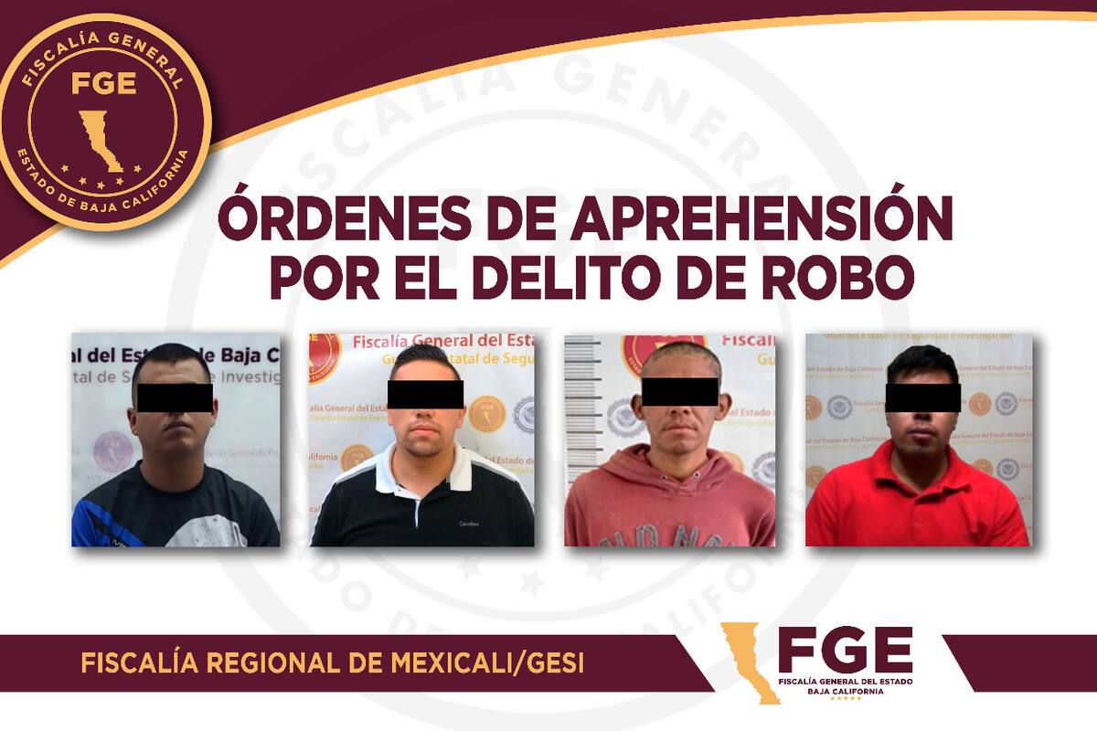 Captura FGE a prófugos buscados por robo