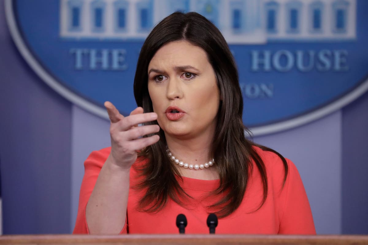 Trump anuncia que Sarah Sanders deja su cargo