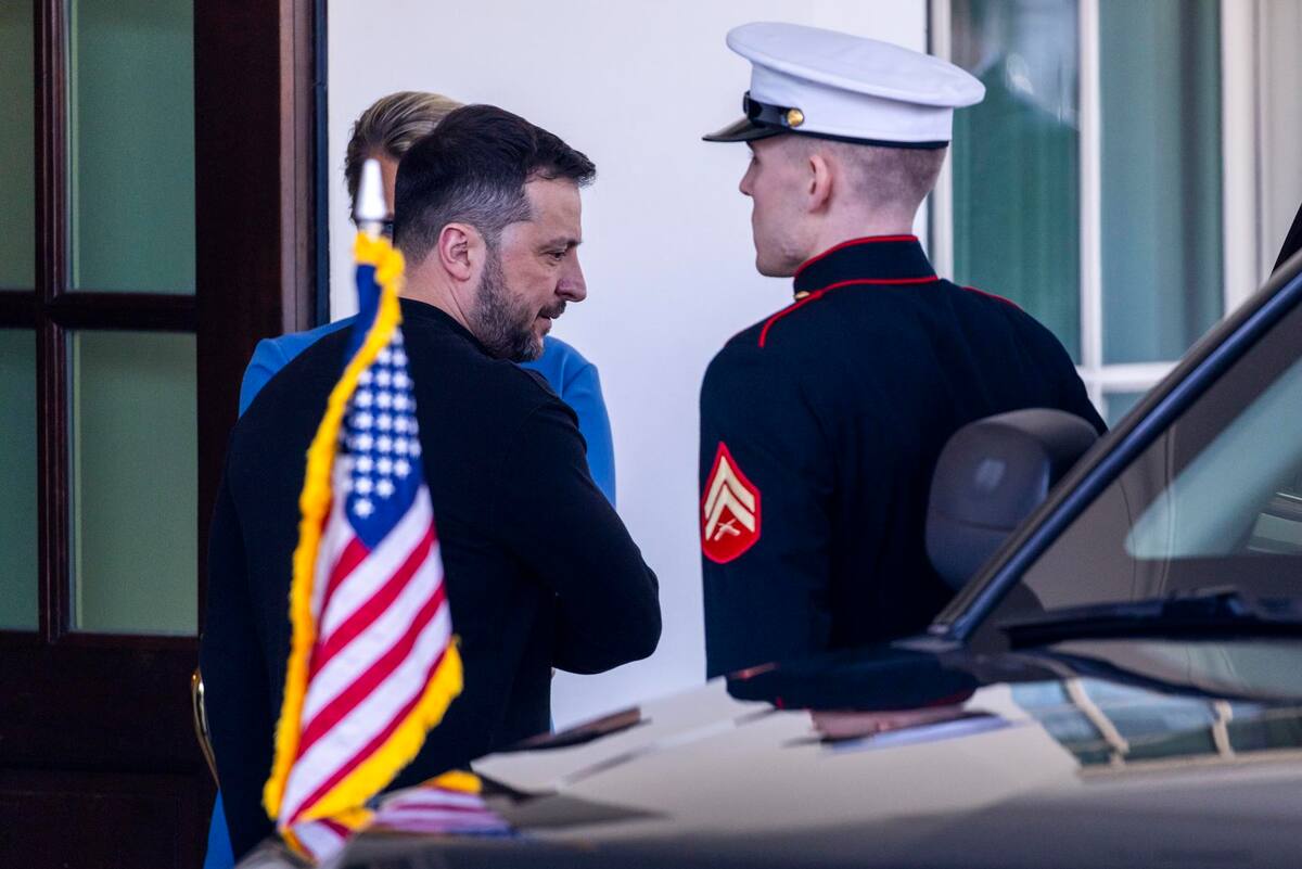 Ukrainian President Zelensky departs the White House after Oval Office meeting with US President Donald Trump