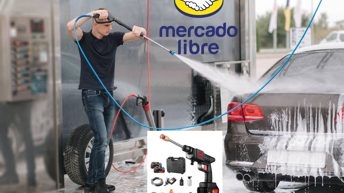 Mercado Libre tiene en oferta hidrolavadora inalámbrica HILAN YN01, ideal para eliminar suciedad difícil, por menos de $300 pesos
