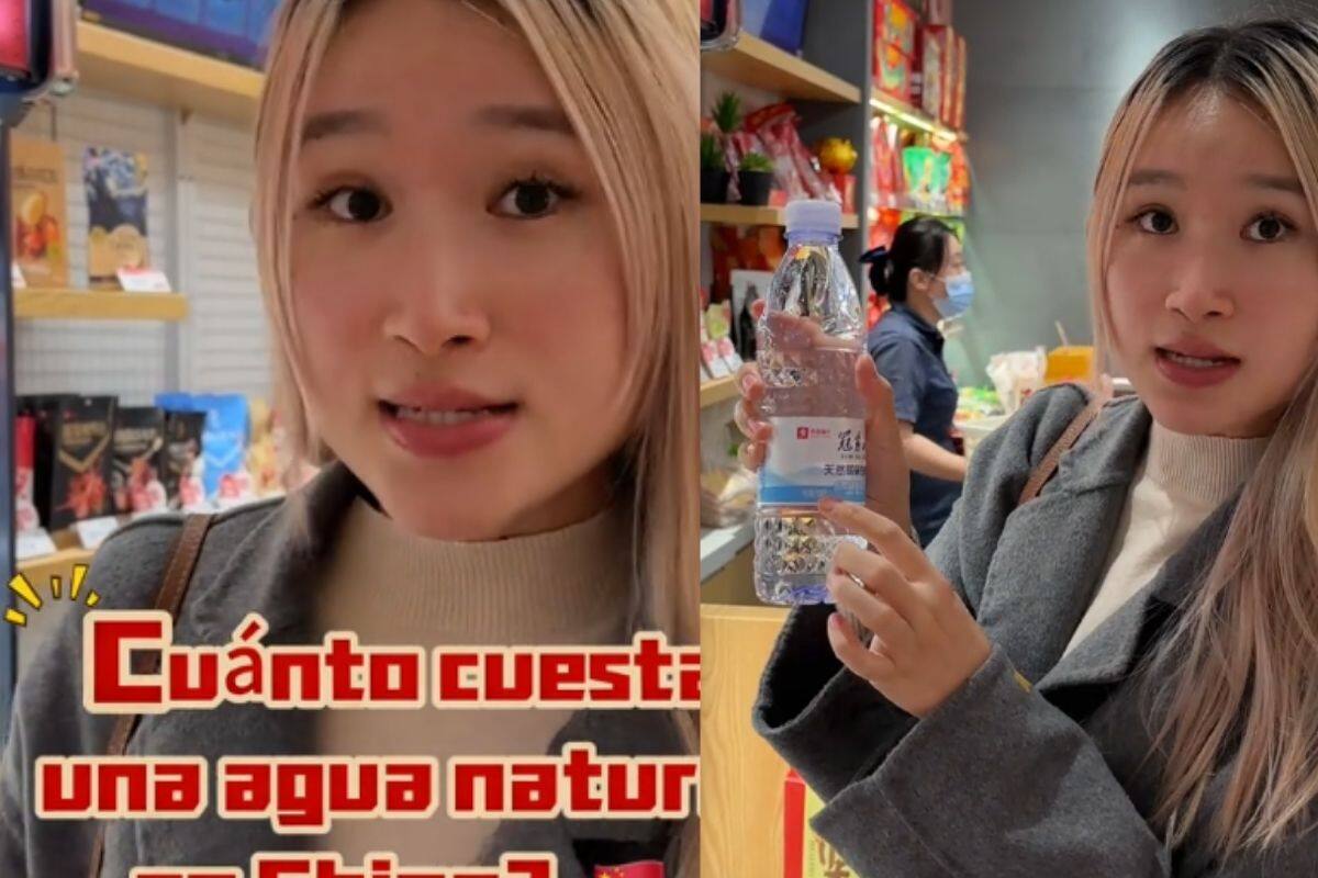 ¿Cuánto cuesta el agua natural en China?; Tiktoker te lo revela