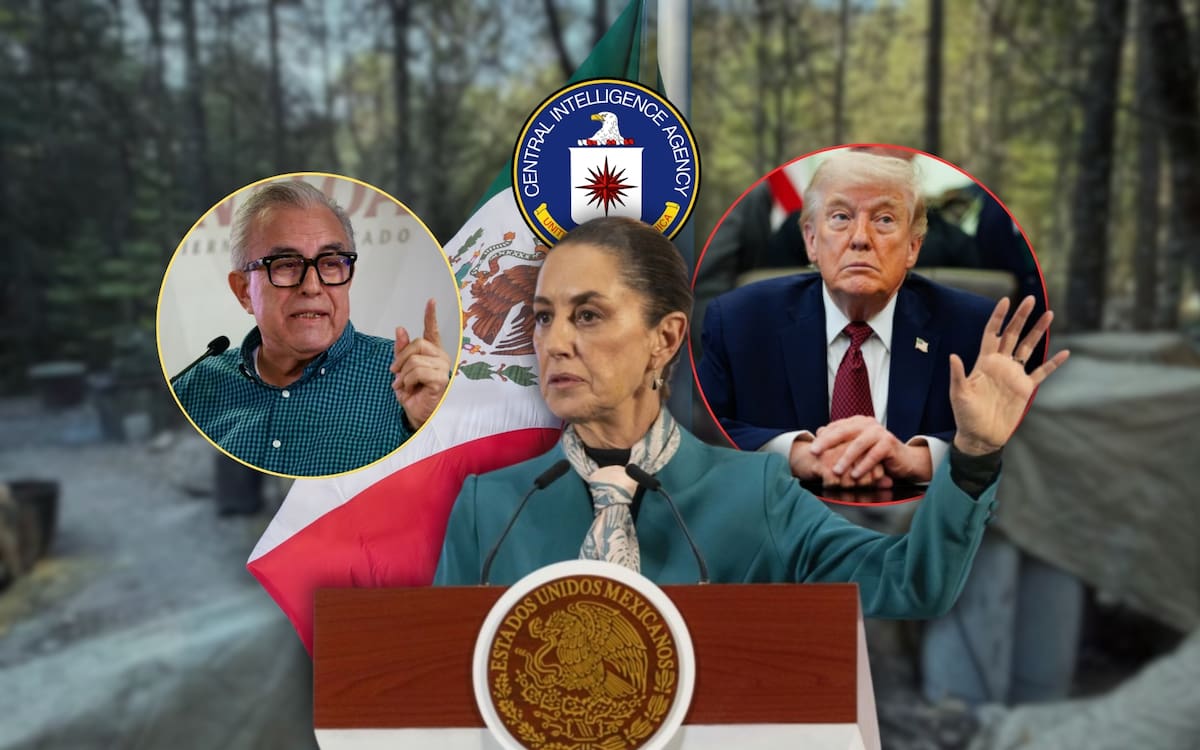 La presidenta vinculó el caso Atenco con la defensa de la soberanía nacional, criticó el “entreguismo” de gobiernos pasados y aseguró que ni la Guardia Nacional ni fuerzas federales volverán a reprimir al pueblo de México. Foto: Especial (Reuters/Gobierno de México/Gobierno de Sinaloa/Gobierno de Chihuahua/CIA)