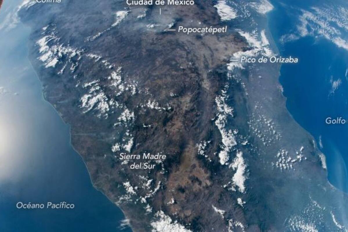 La NASA comparte una fotografía de México desde la Estación Espacial Internacional