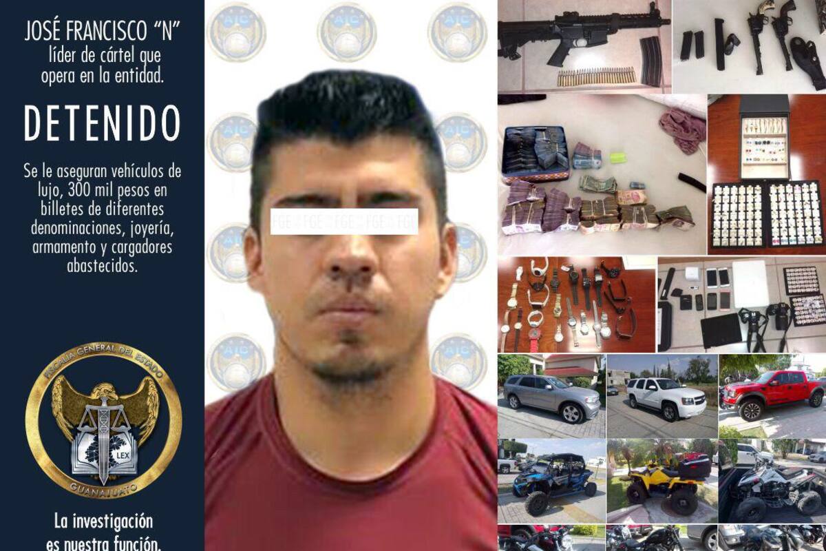 Capturan a líder de cártel que opera en Guanajuato