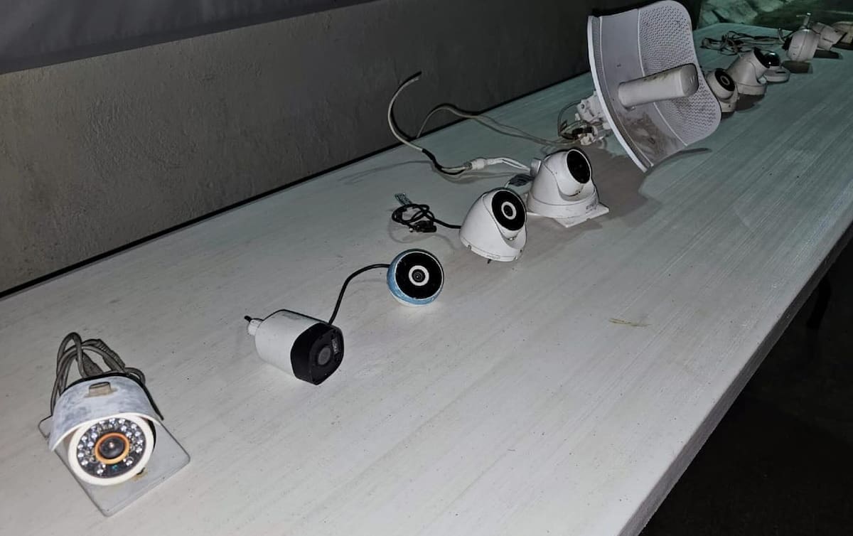 Cámaras de videovigilancia retiradas en Sinaloa. / Seguridad Pública Sinaloa.