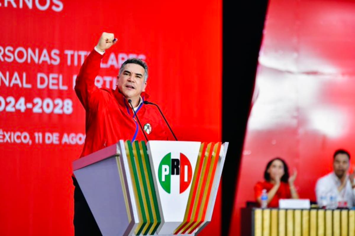 Va por cuatro años más al frente del PRI Alejandro Moreno. Foto: PRI