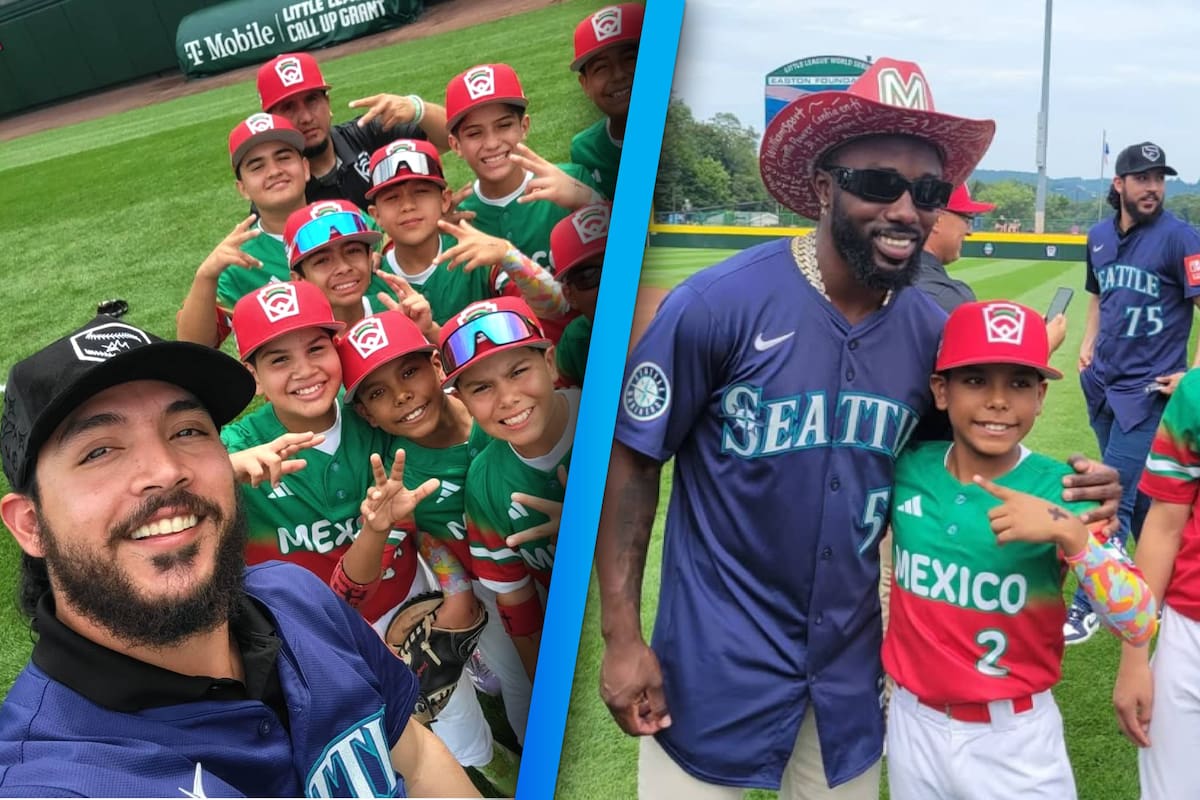 Los ligamayoristas Arozarena y Muñoz visitaron a los niños mexicanos en la Serie Mundial de Ligas Pequeñas