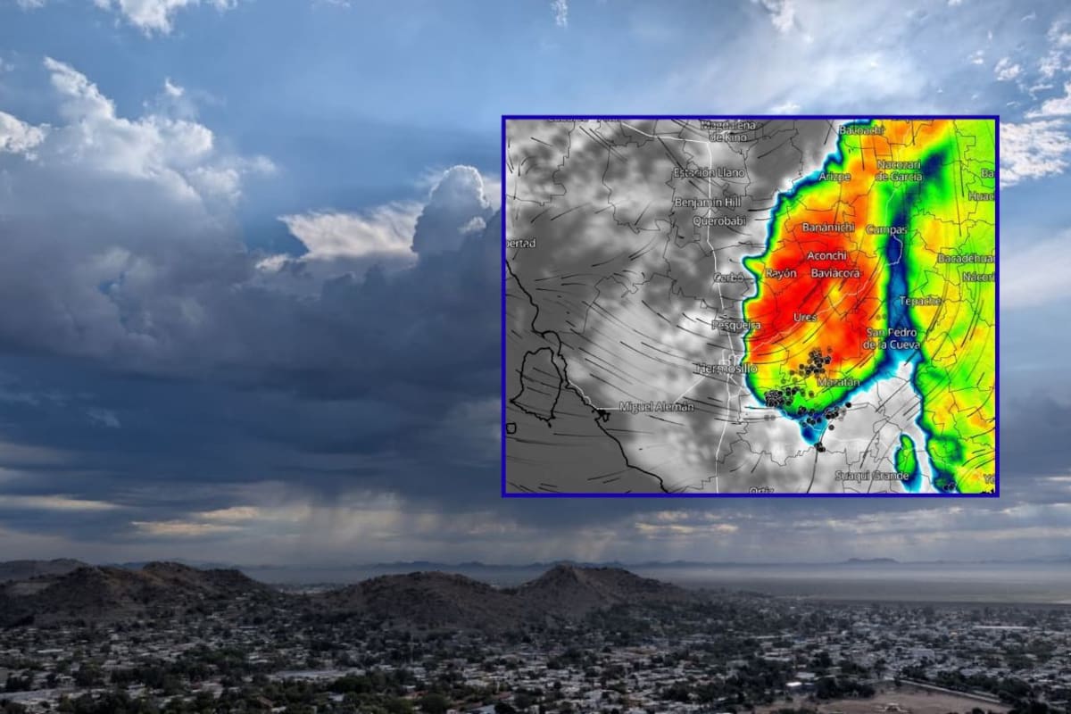 Clima: Hermosillo enfrenta su primer acercamiento de tormenta antes de lo esperado