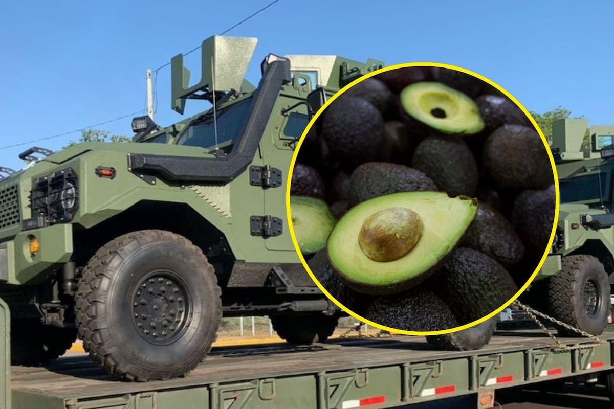 Con vehículos blindados Ocelotl, Ejército y Guardia Nacional refuerzan seguridad para proteger la producción de aguacate en Uruapan