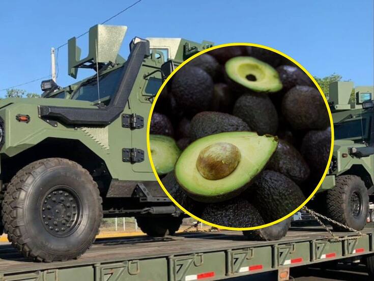 Con vehículos blindados Ocelotl, Ejército y Guardia Nacional refuerzan seguridad para proteger la producción de aguacate en Uruapan