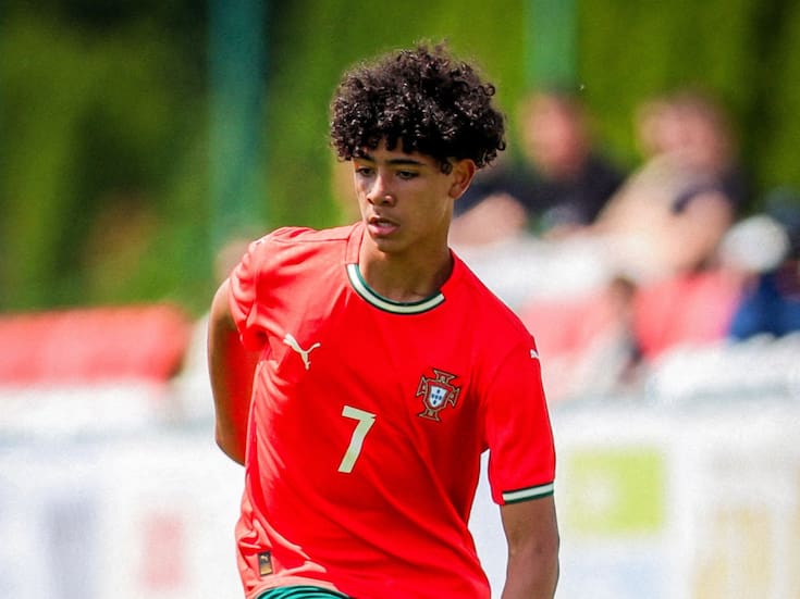 Cristiano Ronaldo Jr. debuta oficialmente con la selección de Portugal Sub 16