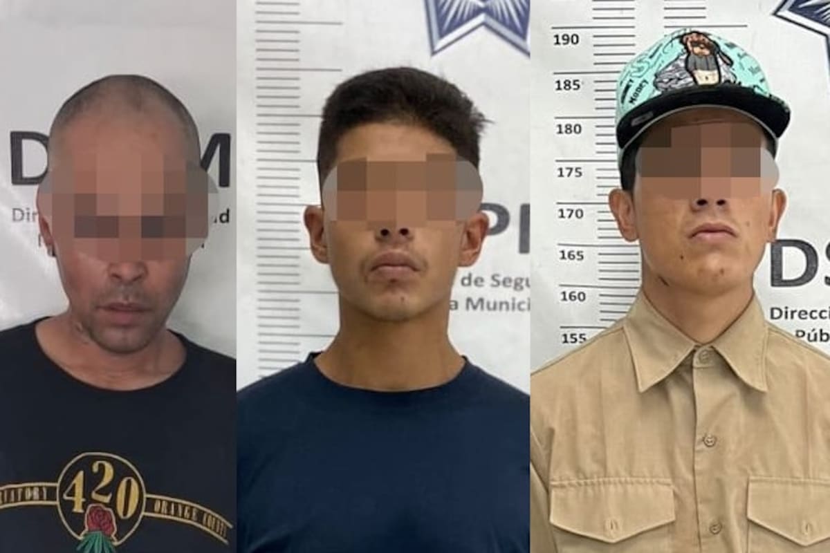 Presuntos asaltantes de autoservicios son atrapados por la Policía Municipal