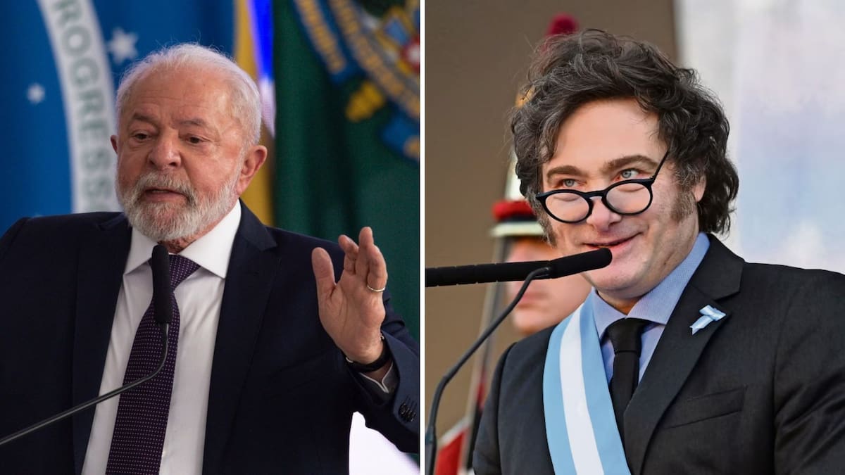 Presidentes de Brasil y Argentina, Lula Da Silva y Javier Milei respectivamente / (Banco digital GH)