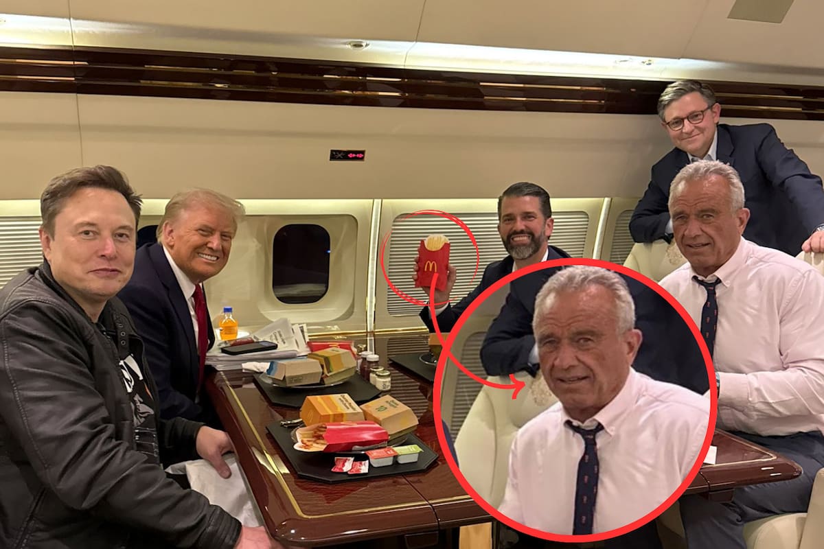 Trump y Elon Musk disfrutan desayuno de McDonald’s, pero Robert F. Kennedy Jr no se muestra feliz