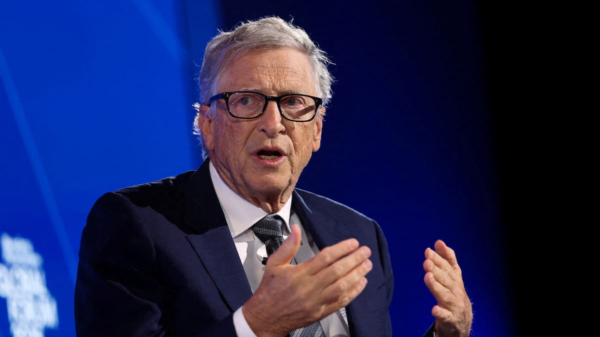 Bill Gates participa esta semana en Nueva York en eventos vinculados con la Asamblea General de la ONU, donde uno de los temas centrales es el impacto de la inteligencia artificial y su acceso en países de menores ingresos. (REUTERS)