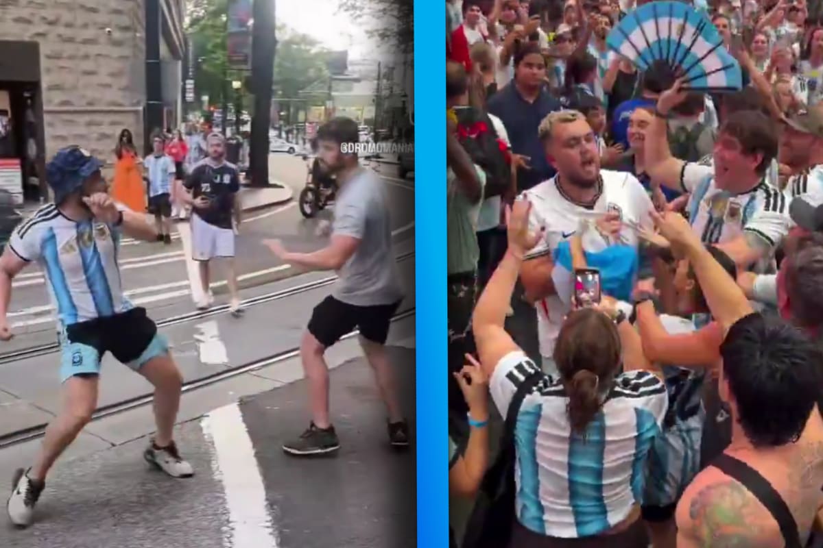 Aficionados ingleses y argentinos protagonizaron peleas y discusiones después de la Semifinal del Mundial (VIDEOS)