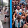 Aficionados ingleses y argentinos protagonizaron peleas y discusiones después de la Semifinal del Mundial (VIDEOS)