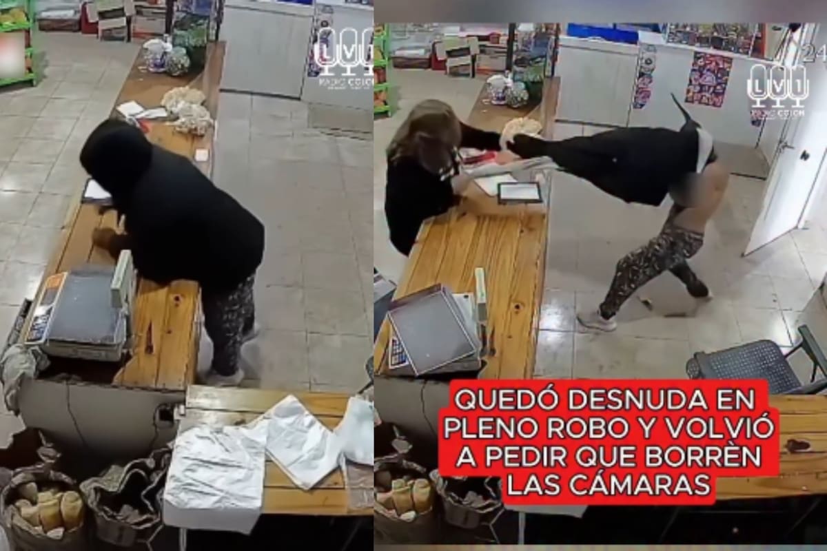 Intentó asaltar, pero todo salió mal: terminó sin ropa y luego pidió que borraran el video