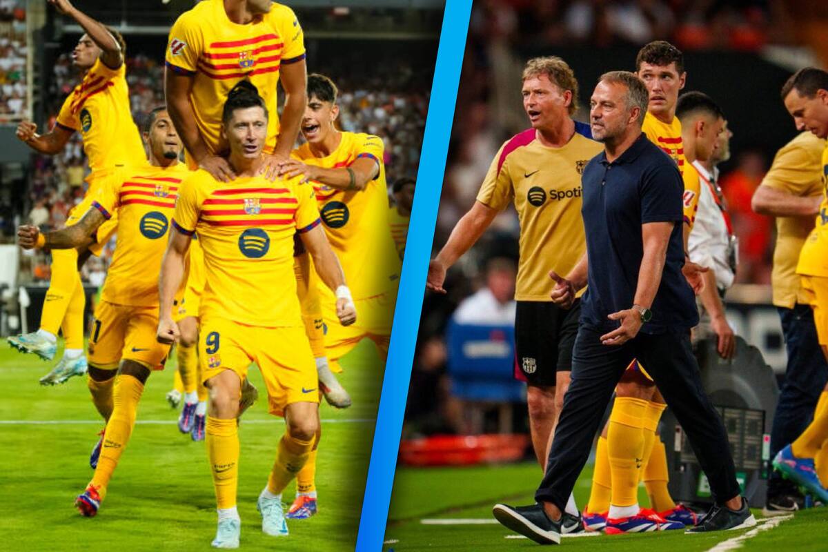 Lewandowski brilla en el debut de Hansi Flick y da el triunfo al Barcelona