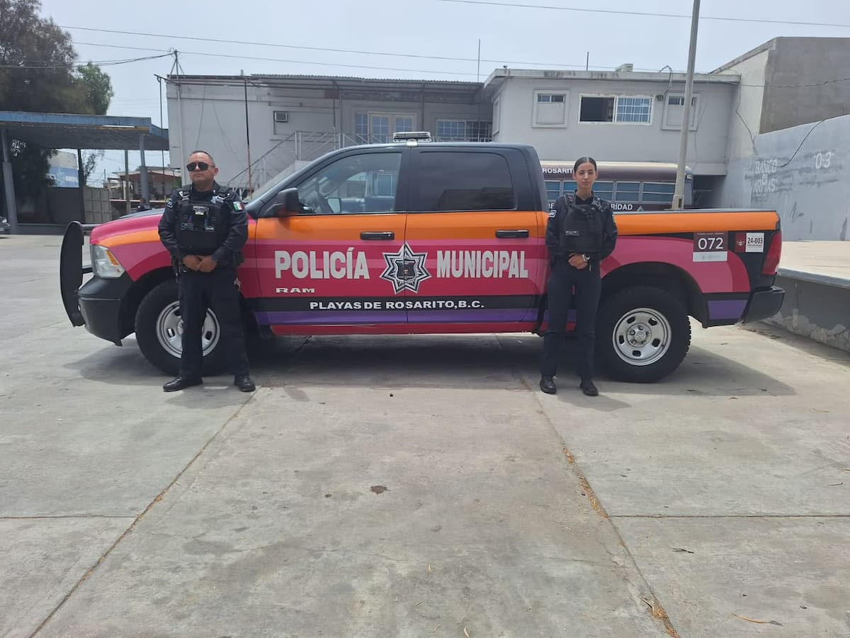 Playas de Rosarito será el primer municipio de Baja California con una unidad policial especializada para responder a casos de violencia de género y trata de personas desde el primer contacto con las víctimas. Foto: Cortesía