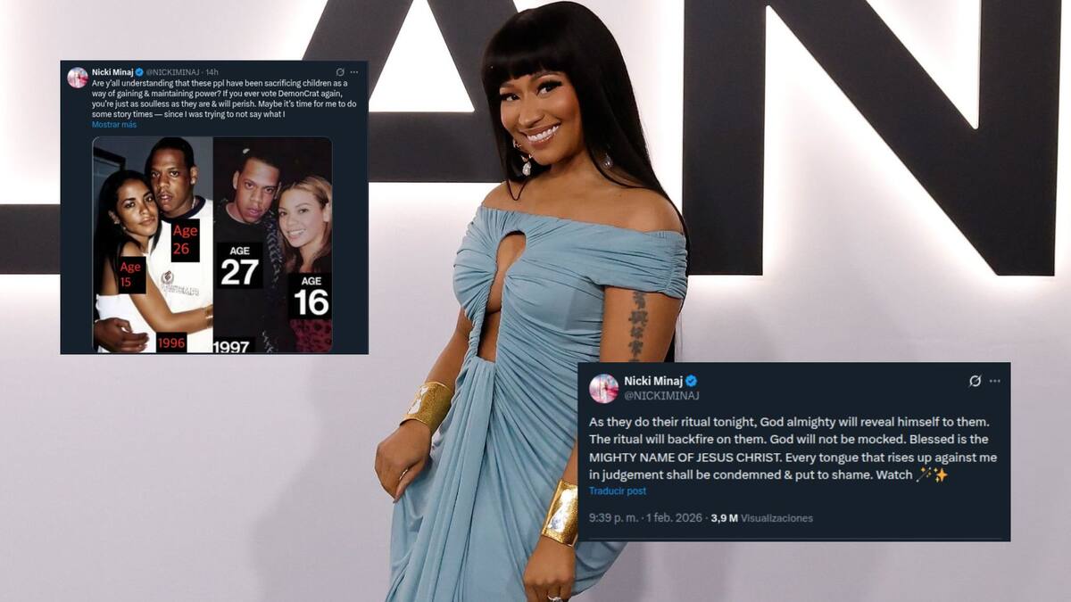 Nicki Minaj explota contra Jay-Z y Trevor Noah durante los Grammy 2026: publica acusaciones graves en X mientras se desarrollaba la gala