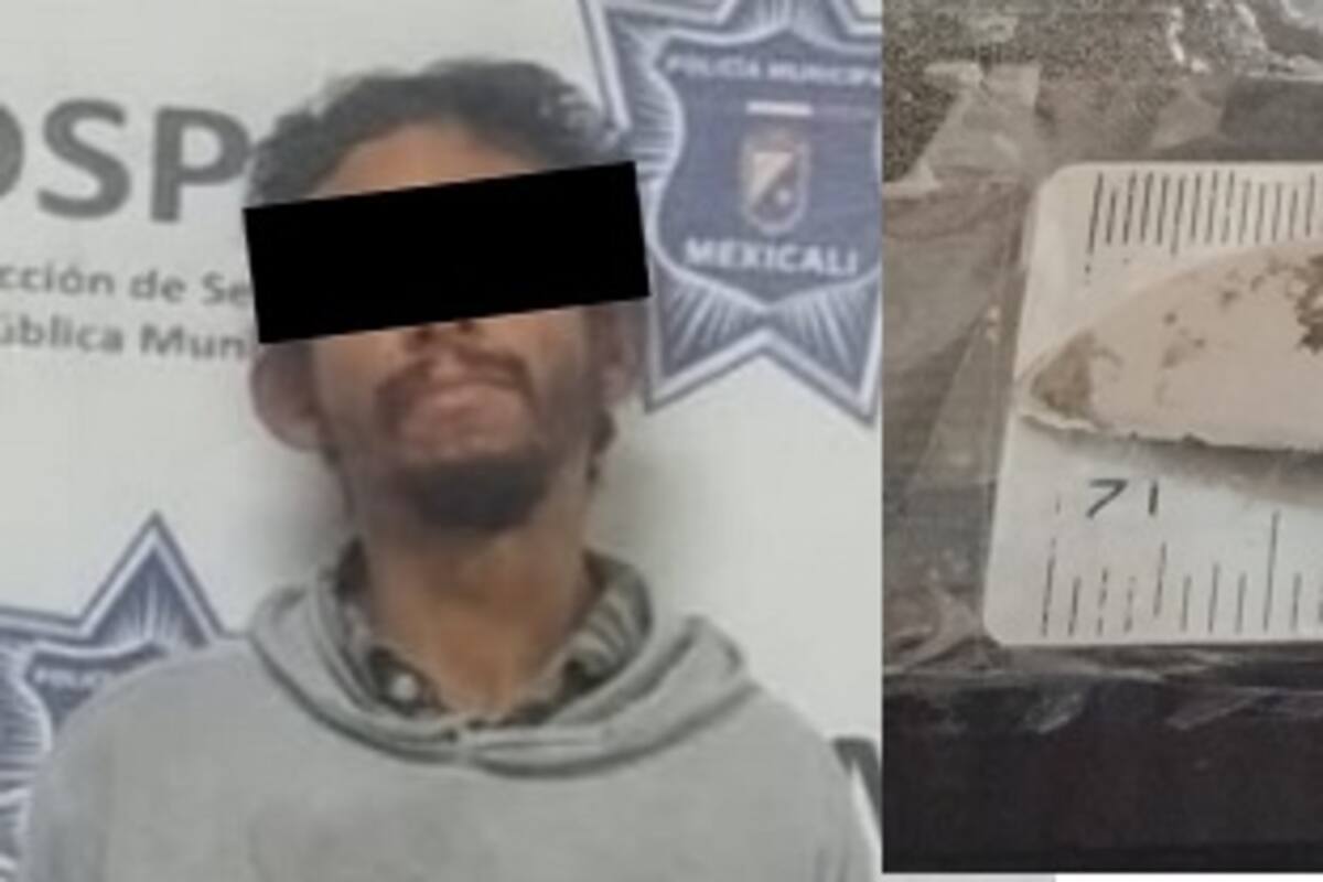 Es arrestado por portar un cuchillo en la colonia Vicente Guerrero