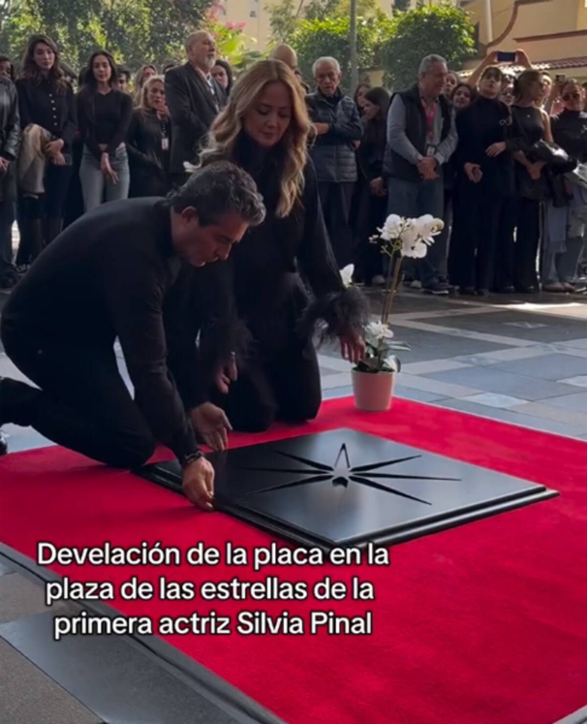 Andrea Legarreta y Raúl Araiza participaron en la ceremonia.
