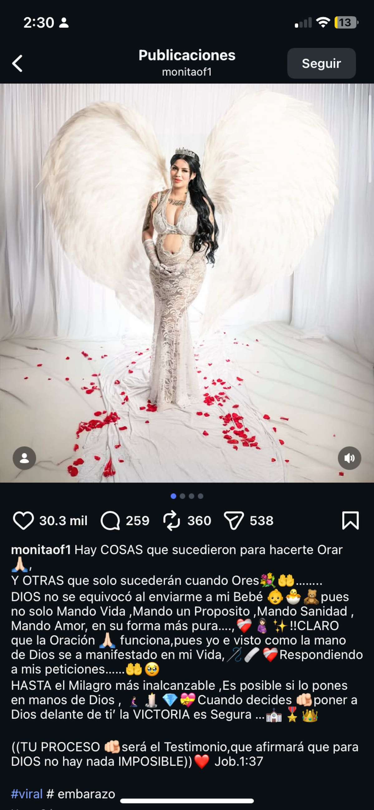 Mona Rodríguez revela embarazo.