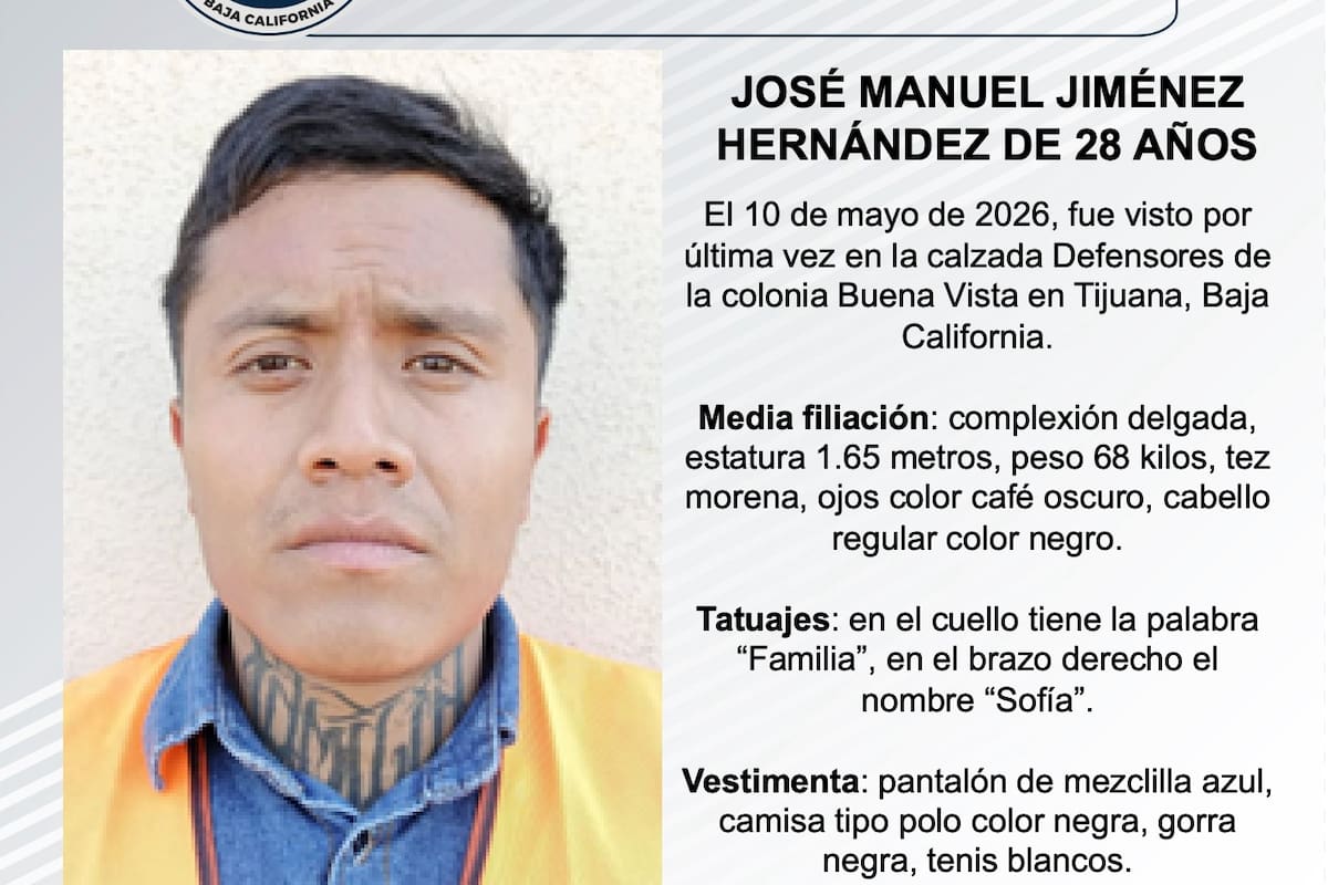 Se busca a José Manuel Jiménez Hernández de 28 años