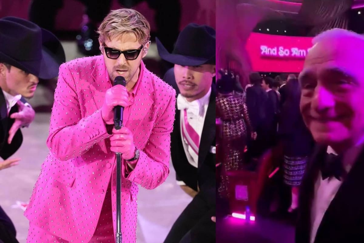 Martin Scorsese reacciona a "I'm Just Ken" de Ryan Gosling en los Premios Oscar