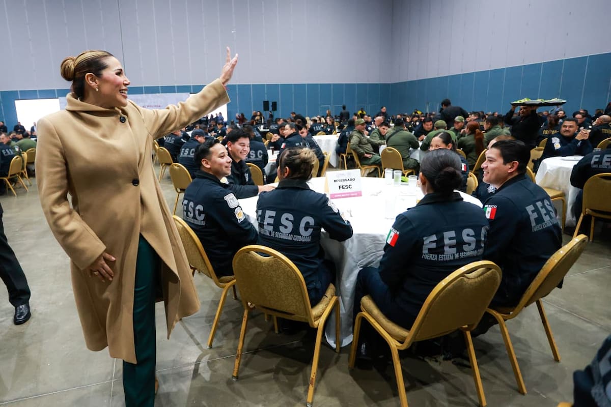 Refuerza gobernadora Marina del Pilar cuidado de salud mental de policías con programas de atención psicológica.