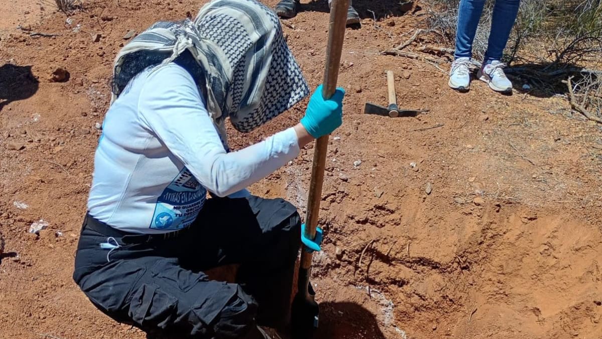 Localizan restos humanos en Benjamín Hill durante búsqueda coordinada por Buscadoras por la Paz