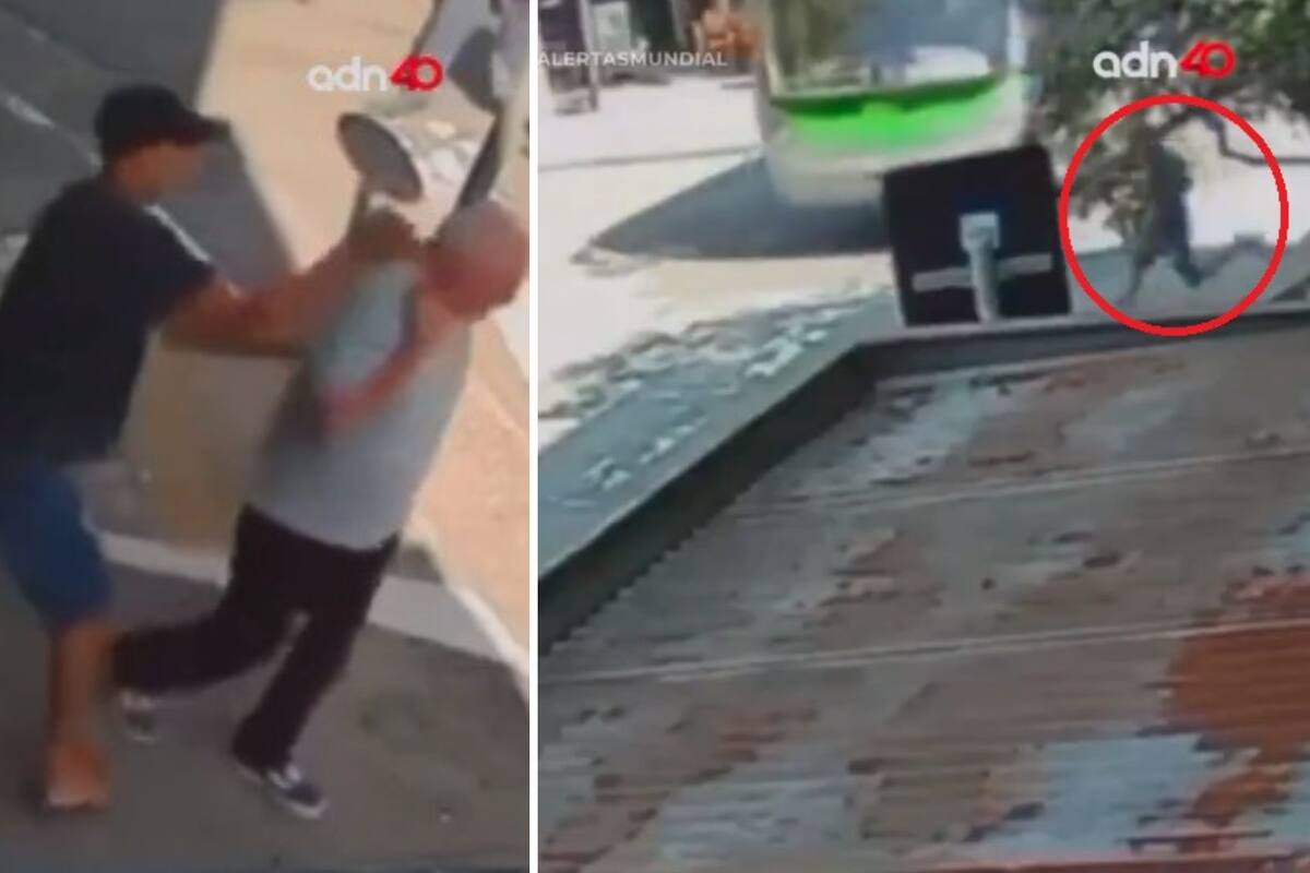 Video: Asaltante es atropellado tras robarle el celular a un abuelito