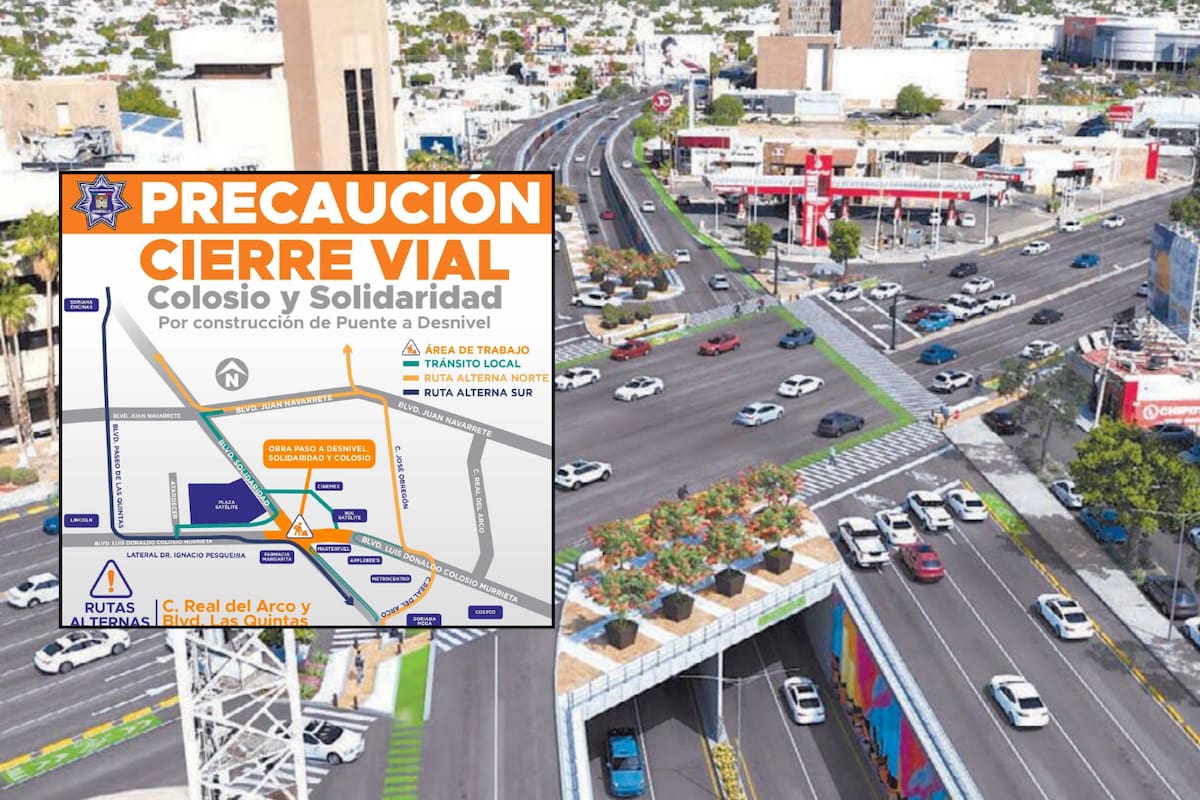 En enero inicia la obra del paso desnivel Colosio-Solidaridad: Conoce las rutas alternas