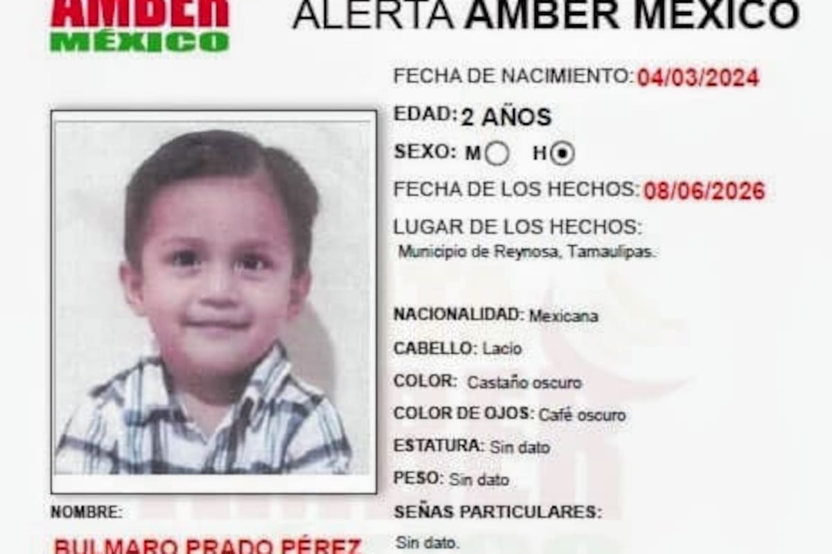Activan alerta Amber por Bulmaro Prado Pérez