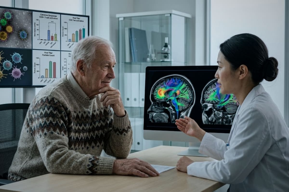 Científicos encuentran que células inmunitarias activadas contra un herpesvirus pueden acelerar cambios del Alzheimer en ratones y abren una nueva vía de investigación