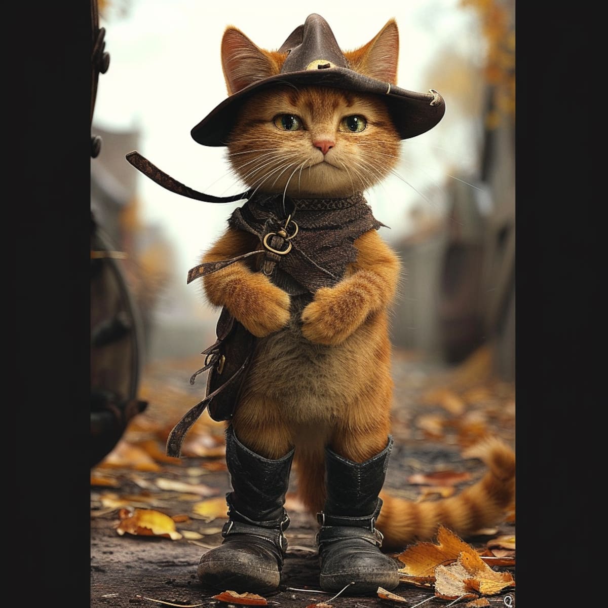 Así se vería el gato con botas de Shrek en versión realista según la IA de Midjourney