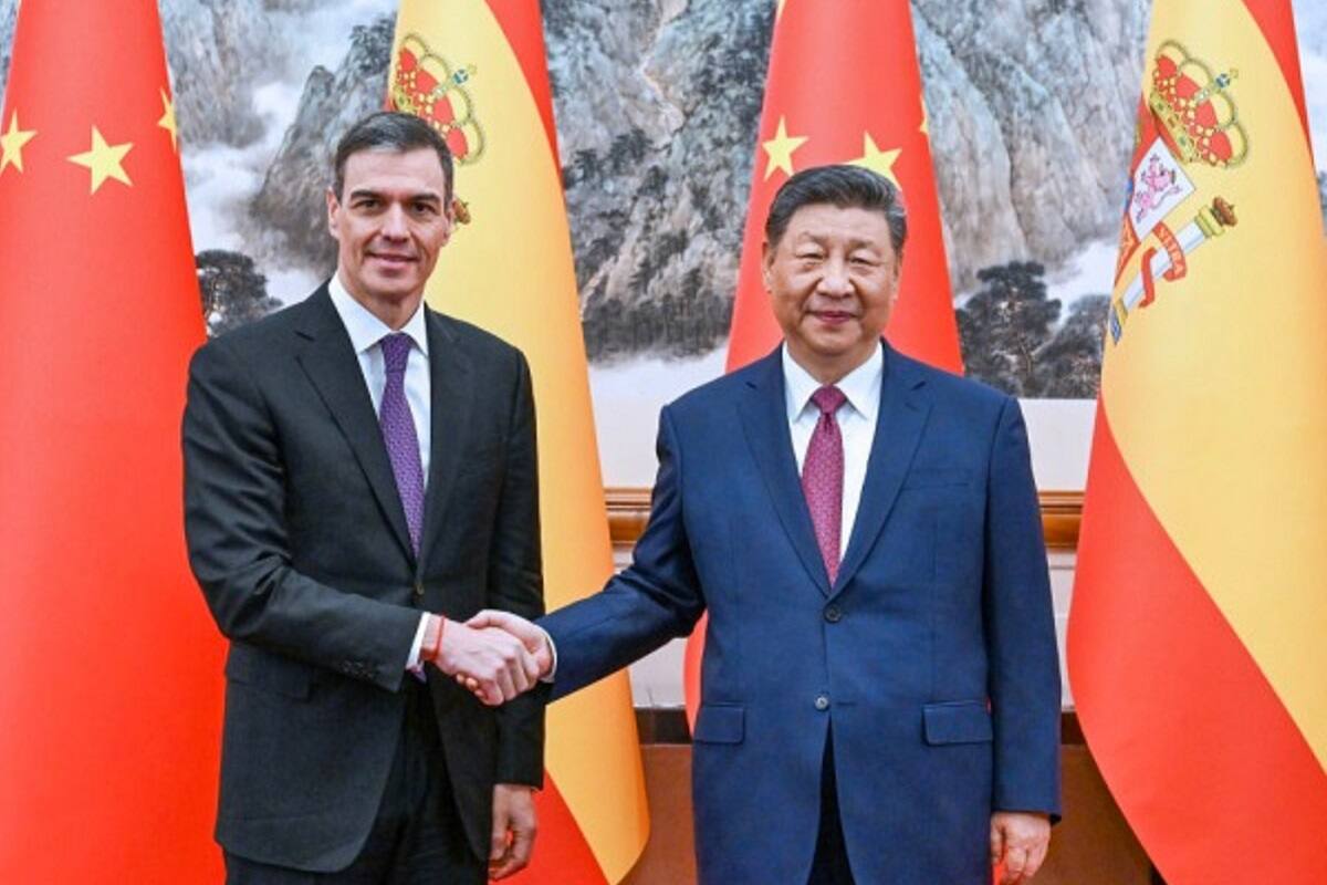 Presidente Xi Jinping se reúne con el presidente del gobierno español Pedro Sánchez