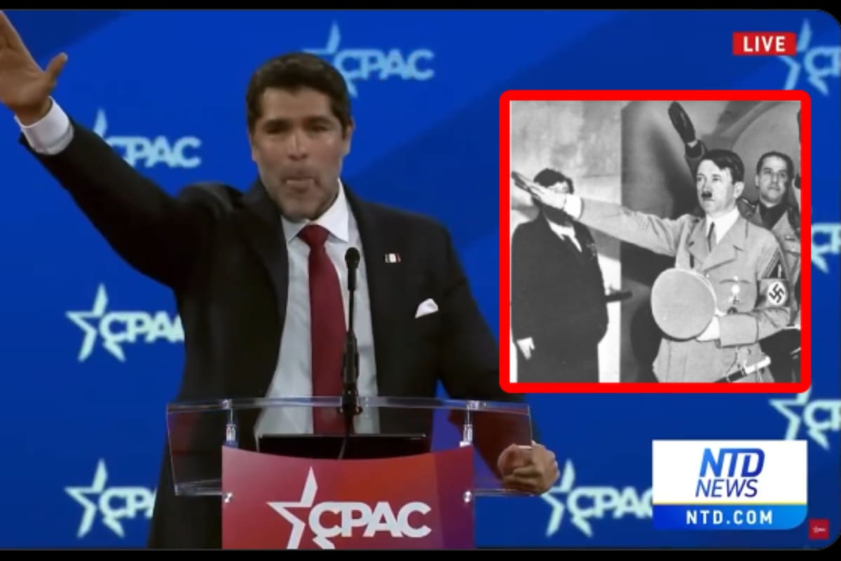 Eduardo Verástegui realiza el saludo nazi en EU; el que hacía Adolfo Hitler