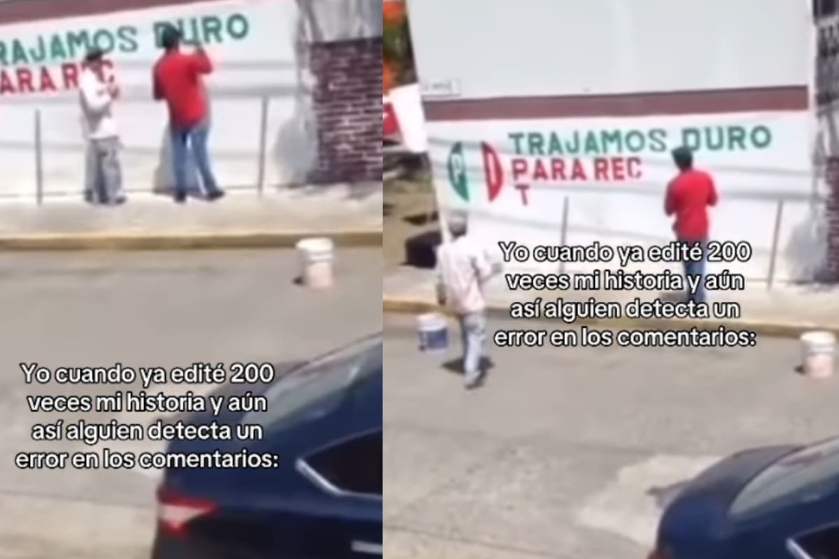 Cuando el diccionario no estuvo de su lado: pintores escriben “trajamos” y un joven los corrige