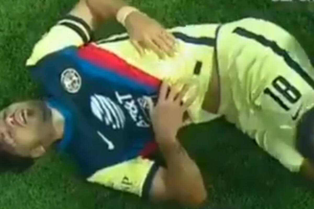 Devastadora jugada lesiona a Bruno Valdez, de las Águilas, y es enviado al hospital