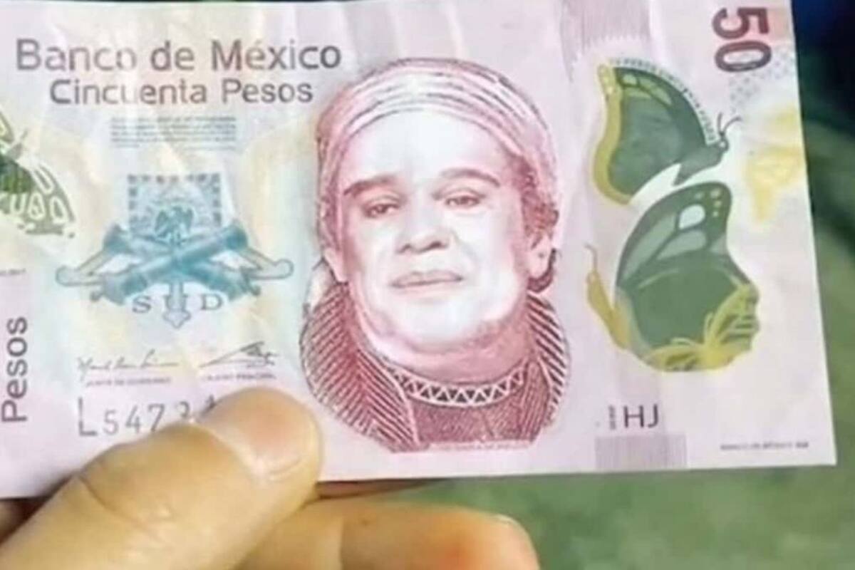 Banxico alerta sobre billetes falsos con rostro de Juan Gabriel