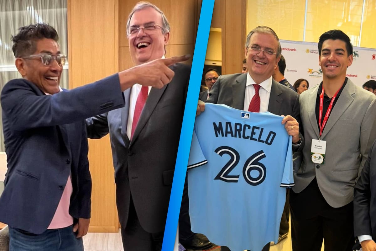 Marcelo Ebrard se encuentra en Toronto con Jorge Campos y el beisbolista hermosillense Brandon Valenzuela, durante Misión Comercial México-Canadá 2026