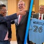 Marcelo Ebrard se encuentra en Toronto con Jorge Campos y el beisbolista hermosillense Brandon Valenzuela, durante Misión Comercial México-Canadá 2026