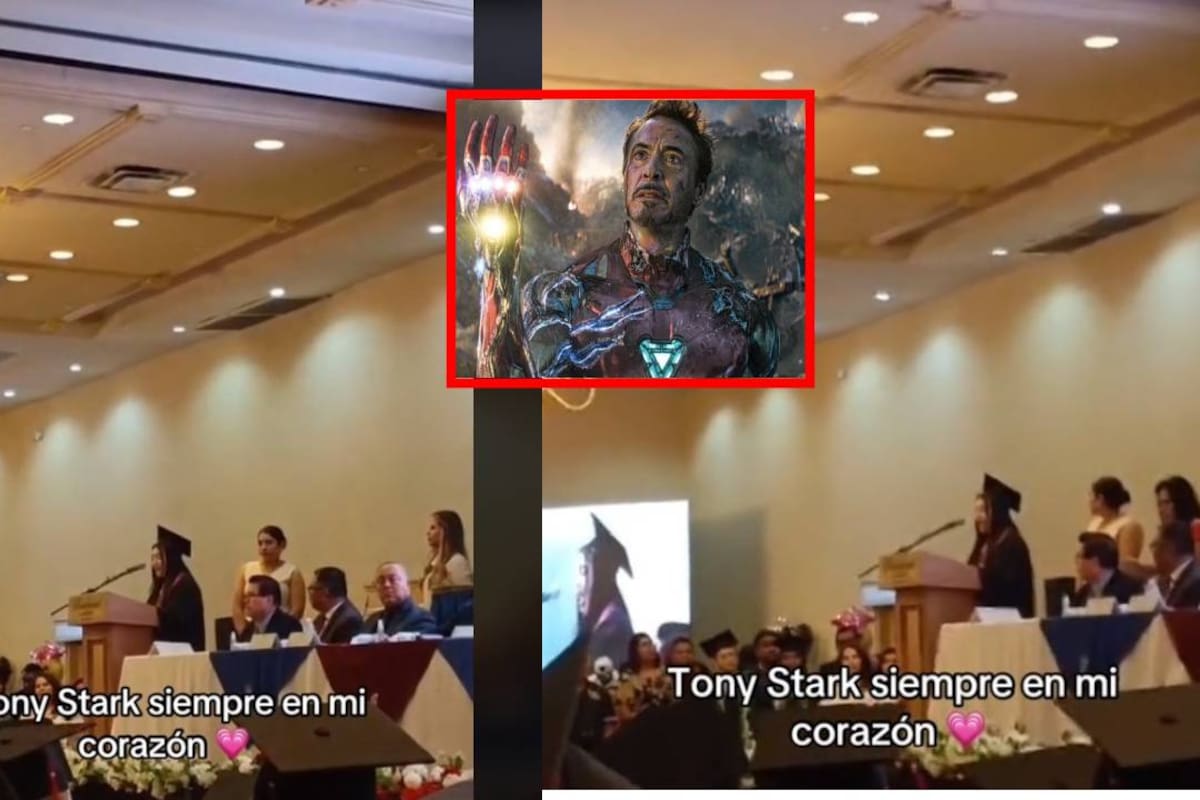 Joven sorprende en su discurso de graduación al mencionar una frase de Tony Stark