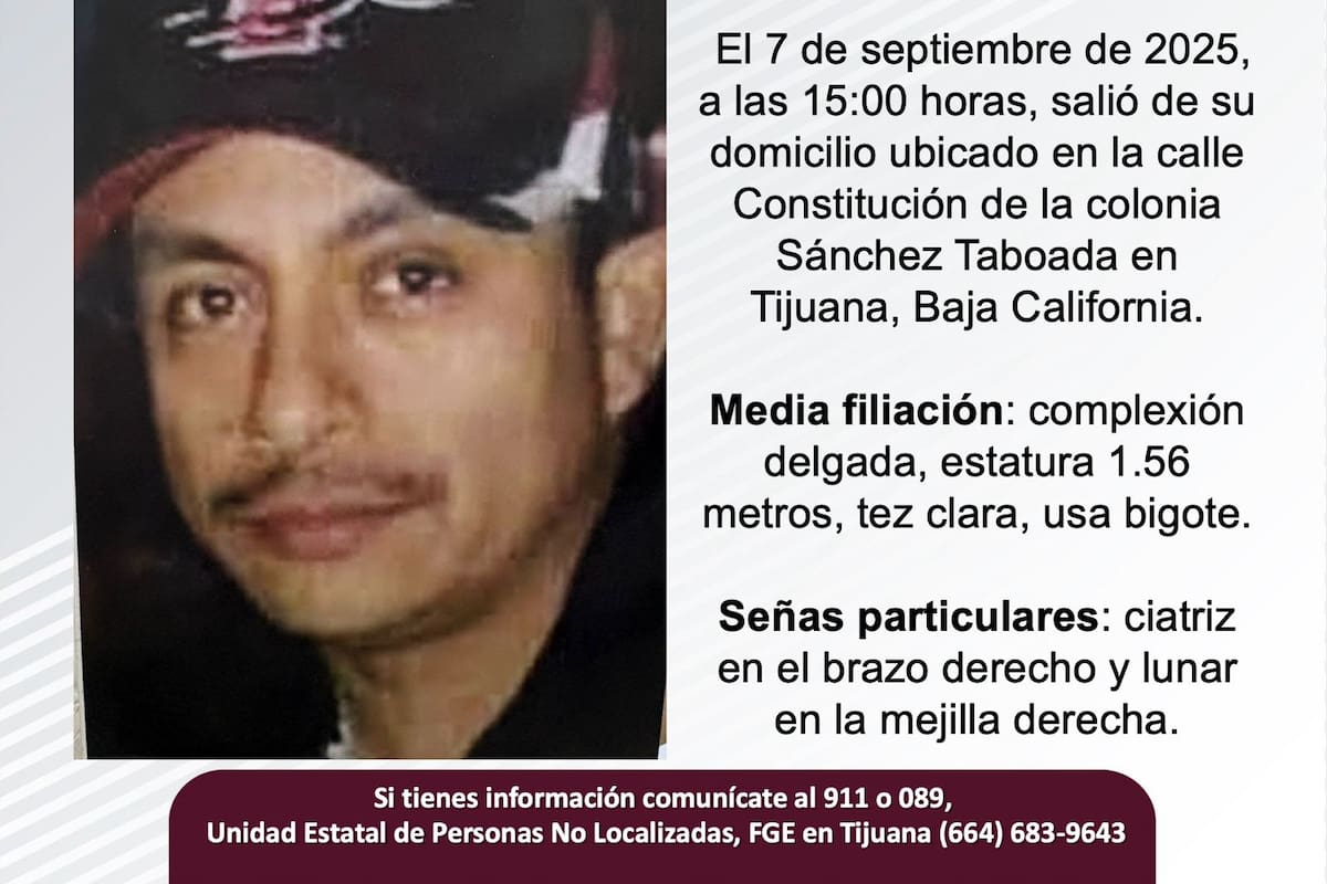 Se busca a Josúe Casaos Cruz de 43 años